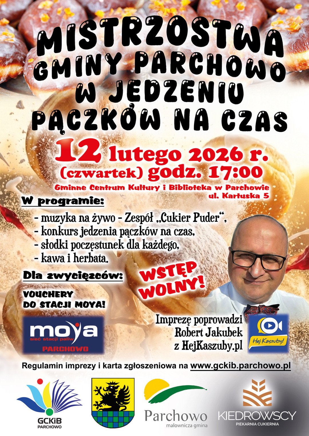 Gmina Parchowo świętuje tłusty czwartek swoimi mistrzostwami. Będą zawody w jedzeniu pączk&oacute;w na czas