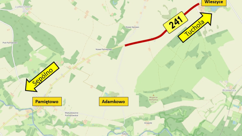 Zarząd Dróg Wojewódzkich w Bydgoszczy planuje kolejne remonty swoich dróg w powiecie sępoleńskim