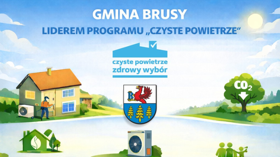 Gmina Brusy liderem programu Czyste Powietrze w województwie pomorskim. Inwestycje za prawie 40 mln zł