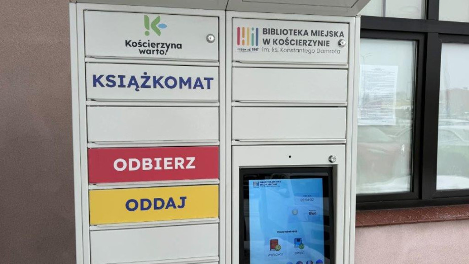 W Kościerzynie wypożyczenie książek staje się jeszcze łatwiejsze. Przy siedzibie Straży Miejskiej stanął książkomat