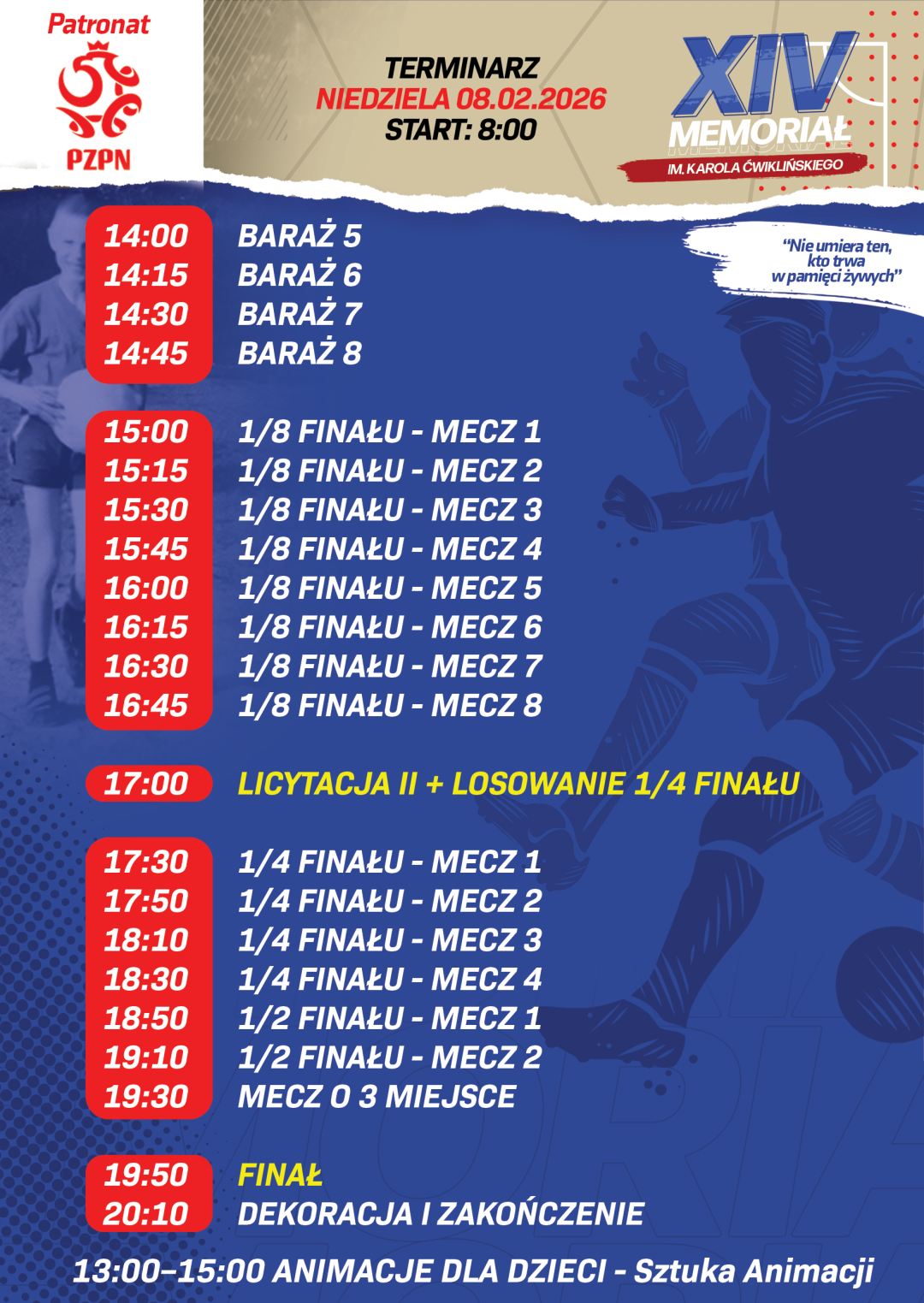 W ten weekend Memoriał Karola Ćwiklińskiego w Chojnicach. To dwudniowy, charytatywny turniej futsalowy z udziałem 32 drużyn