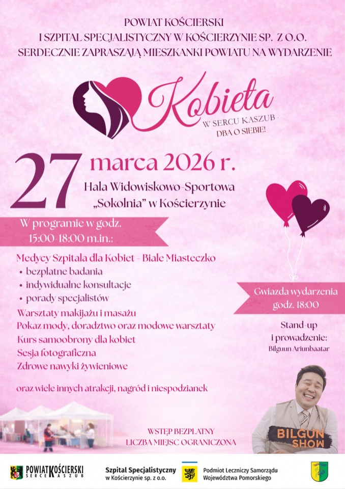 Jutro (27.03) w Kościerzynie kolejna edycja wydarzenia pod nazwą "Kobieta w Sercu Kaszub - dba o siebie"
