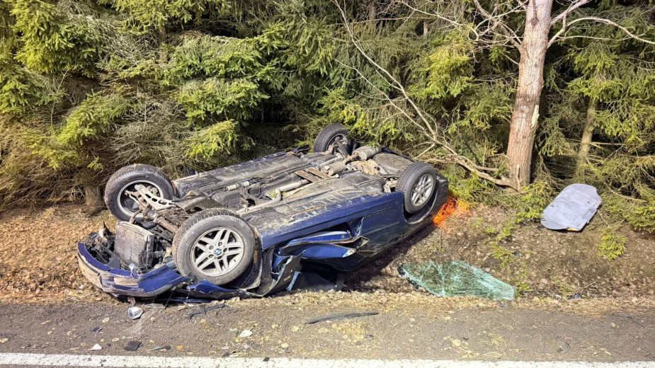 Wypadek na krajowej 20. w powiecie bytowskim. Dwie osoby trafiły do szpitala