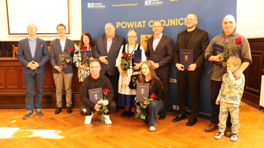 Stypendia i nagrody starosty chojnickiego wręczone. Włodarz docenił ludzi kultury