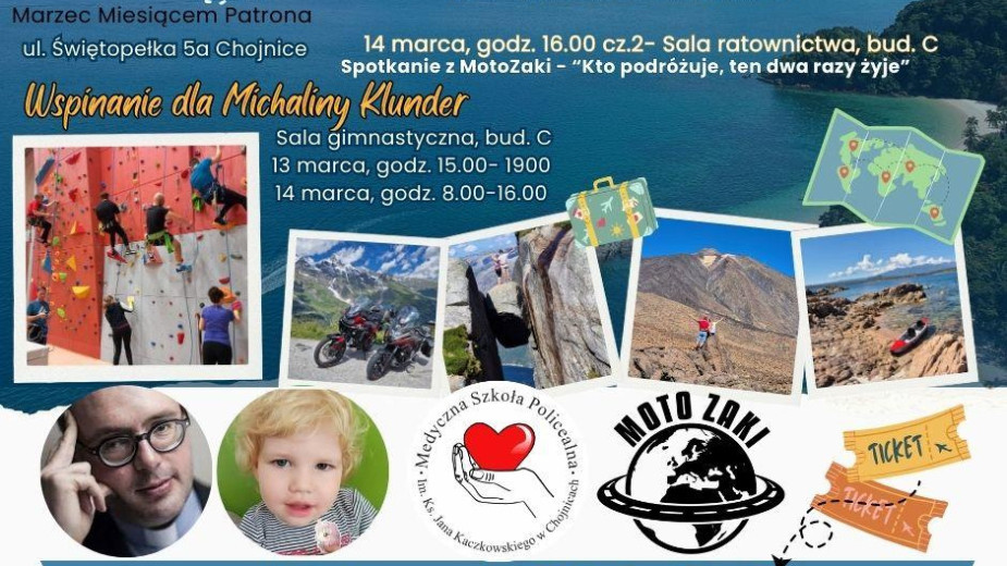 Charytatywna akcja w chojnickim Medyku. W przyszły weekend 13-14.03 można się tu Wspinać dla Michaliny