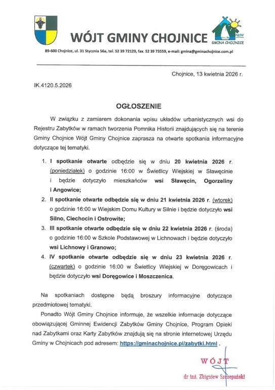 Pokosznajderskie wsie w gminie Chojnice Pomnikami Historii? Rusza cykl spotkań z mieszkańcami