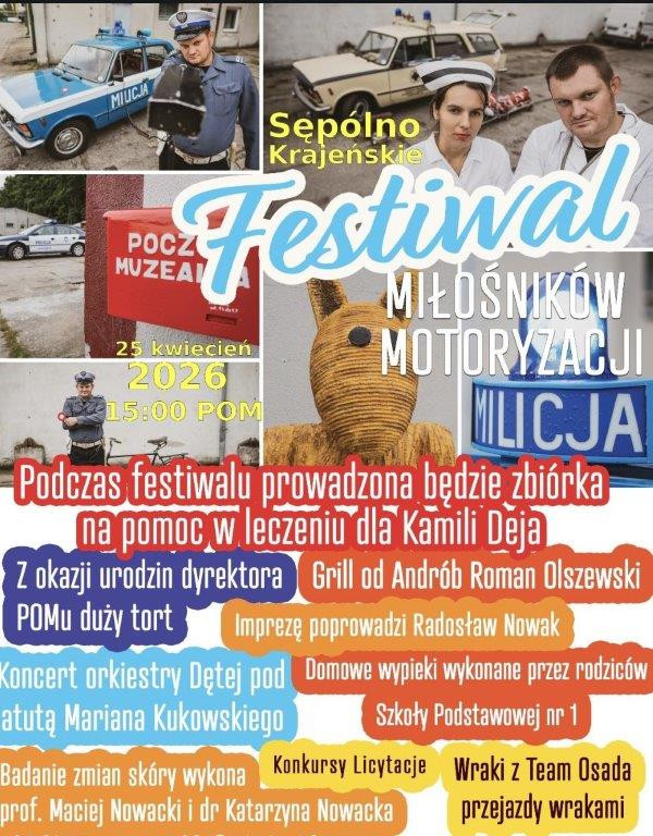 W Pomorskim Okręgowym Muzeum PRLu w Sęp&oacute;lnie Krajeńskim rozpoczyna się dziś (25.04) sezon imprez plenerowych