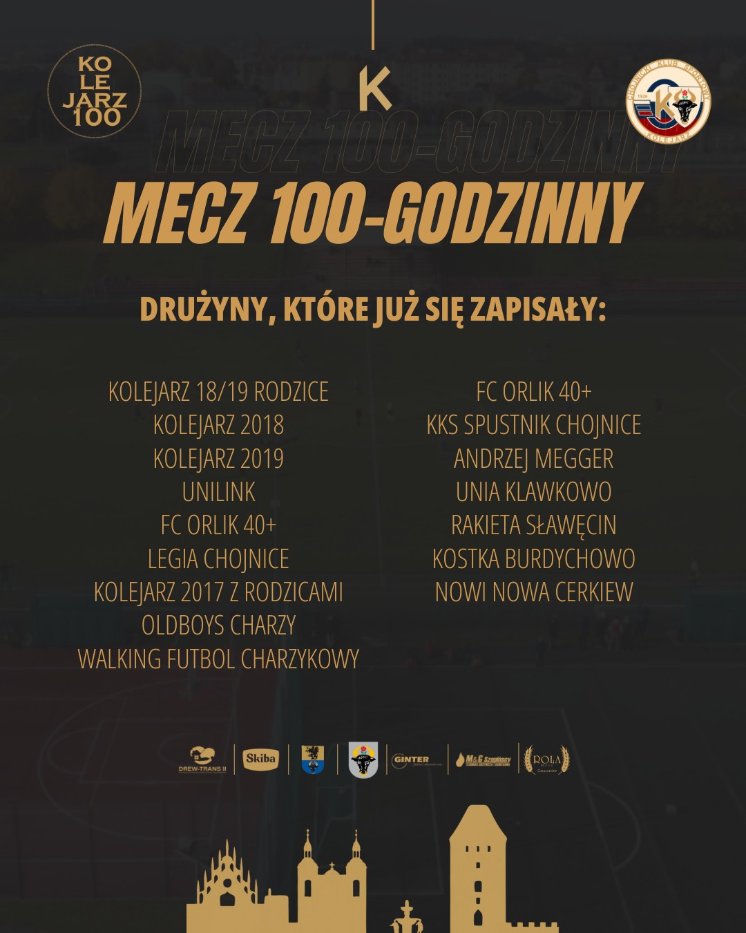 Chcą grać w piłkę przez 100 godzin, a potrzeba do tego 400 drużyn. Kolejarz Chojnice zaprasza na niezwykły mecz na swoje 100-lecie (ROZMOWA)