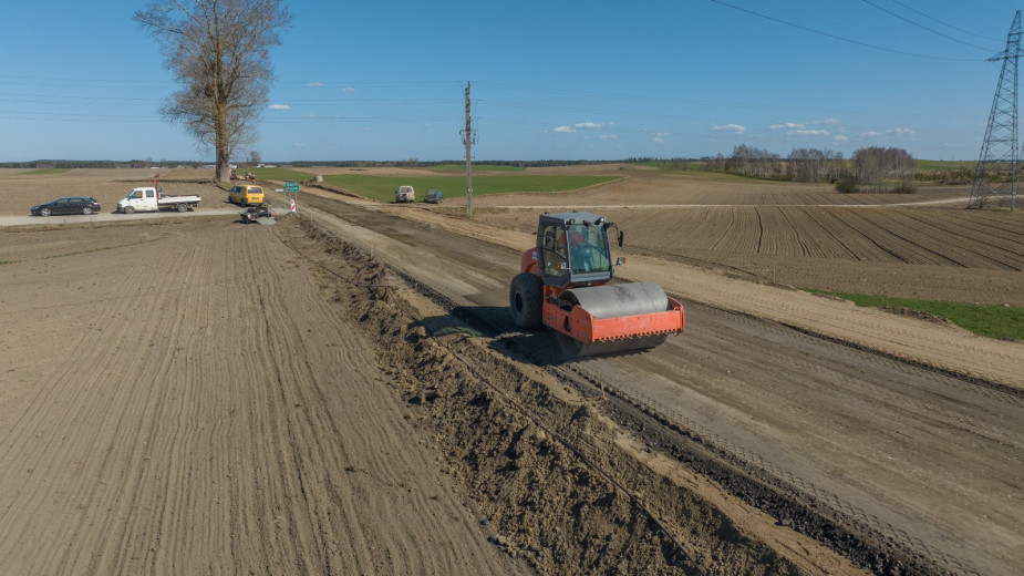 Trwa przebudowa drogi Brusy-Małe Gliśno. Gmina Brusy pozyskała na tę inwestycję 3 mln złotych