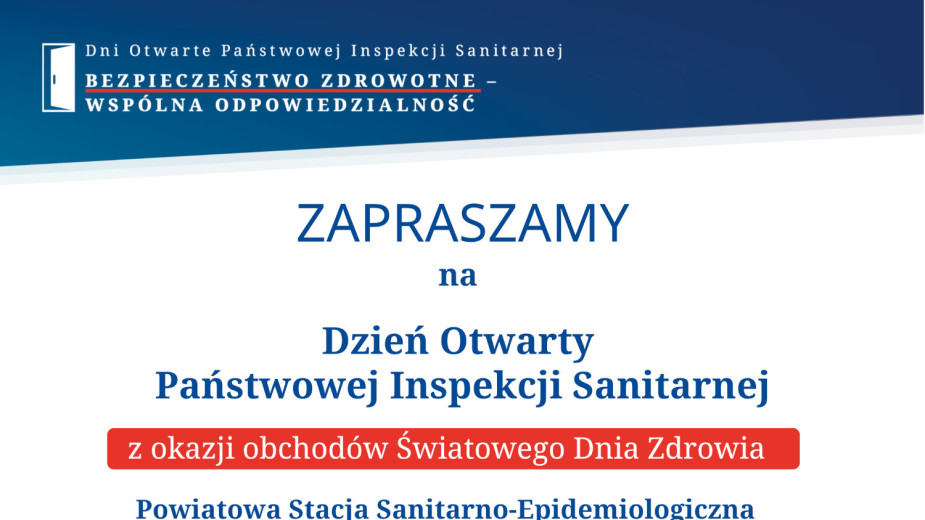 W środę 8.04 dzień otwarty w Powiatowej Stacji Sanitarno-Epidemiologicznej w Chojnicach
