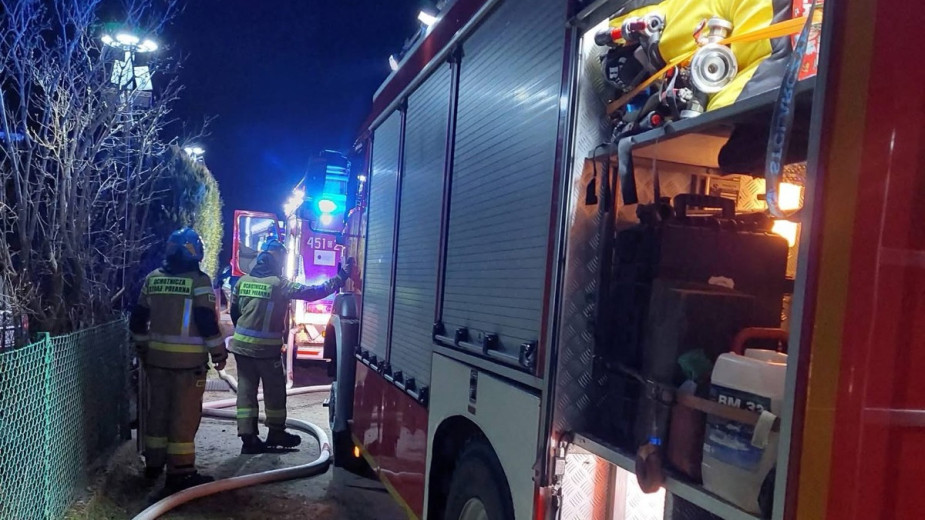Pożar piwnicy w domku letniskowym w Kościerzynie. Straty wstępnie oszacowano na około 130 tys. złotych FOTO