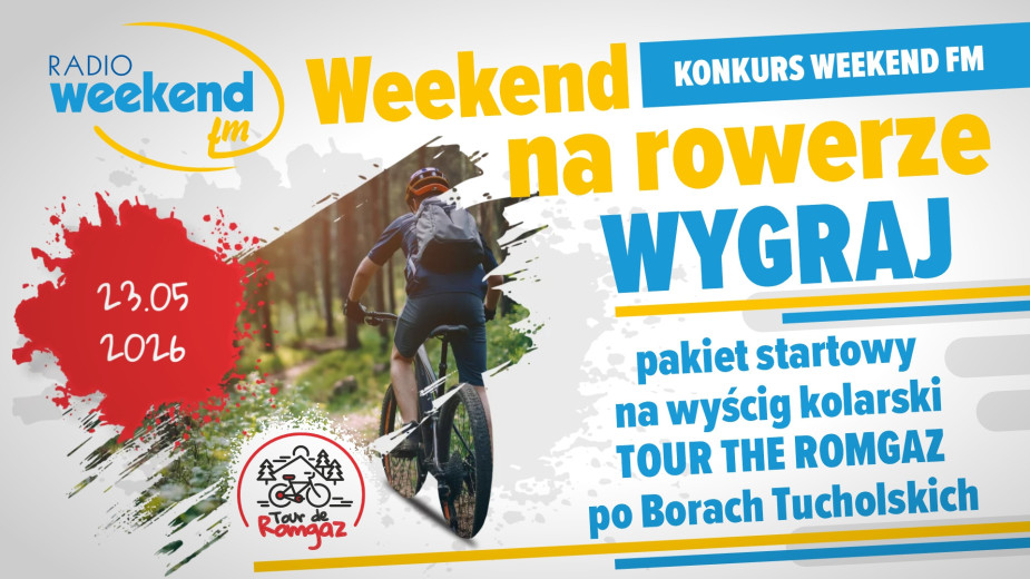 Weekend na rowerze. Weź udział w konkursie Weekend FM i wygraj pakiet startowy na wyścig kolarski Tour the Romgaz po Borach Tucholskich