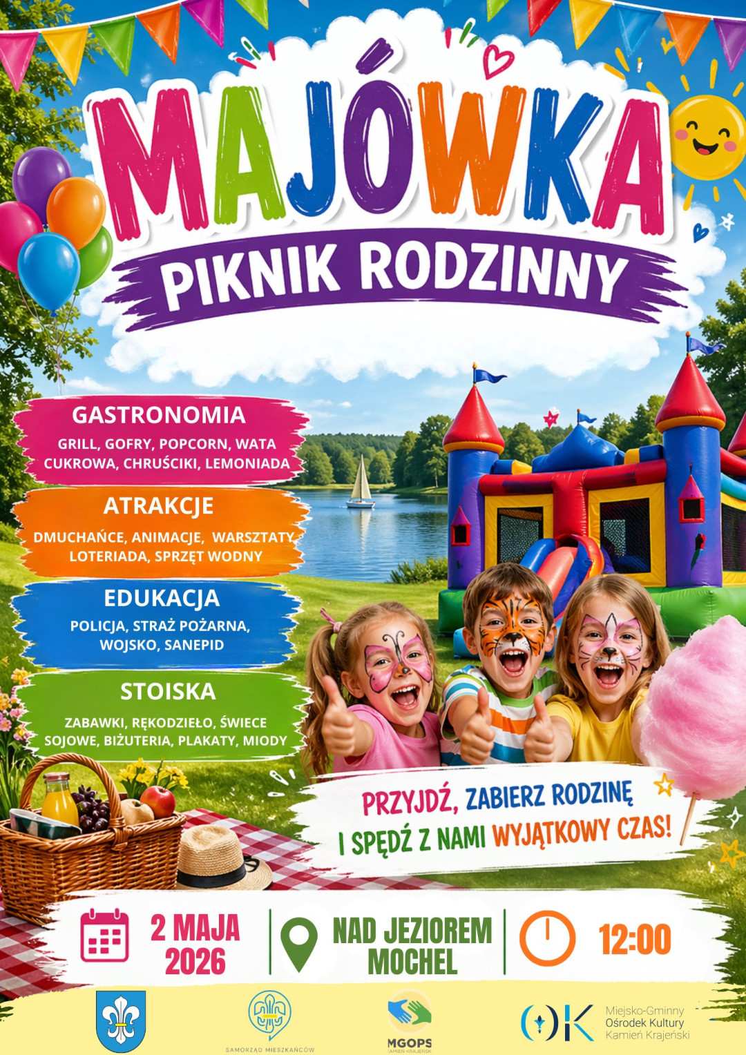 Dzisiaj (02.05) w Kamieniu Krajeńskim nad jeziorem Mochel "Rodzinna maj&oacute;wka"