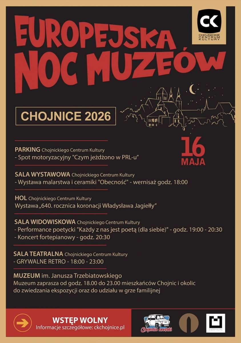 Noc Muze&oacute;w 2026 w Chojnicach. Jakie atrakcje przygotowało muzeum i Chojnickie Centrum Kultury? (ROZMOWA, WIDEO)