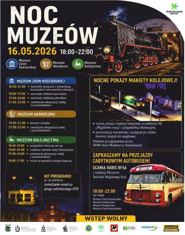 To będzie wiecz&oacute;r pełen atrakcji - zapowiadają organizatorzy Nocy Muze&oacute;w w Kościerzynie