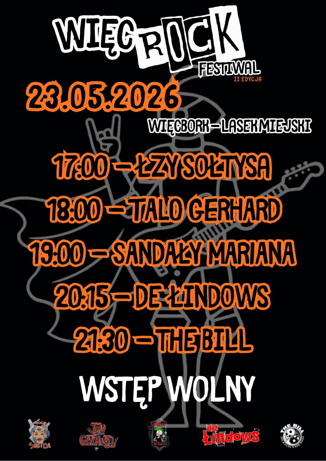 Już w najbliższy weekend (22-23.05.) w Więcborku odbędzie się druga edycja festiwalu muzyki alternatywnej WięcRock (ROZMOWA)