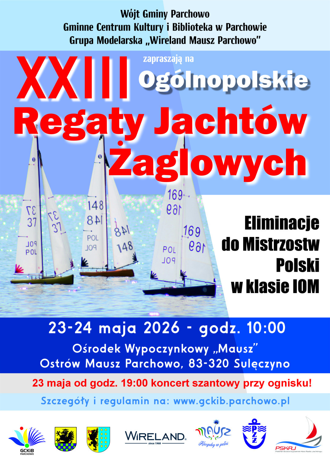 W ten weekend (23-24.05) w gminie Parchowo modelarskie Og&oacute;lnopolskie Regaty Jacht&oacute;w Żaglowych