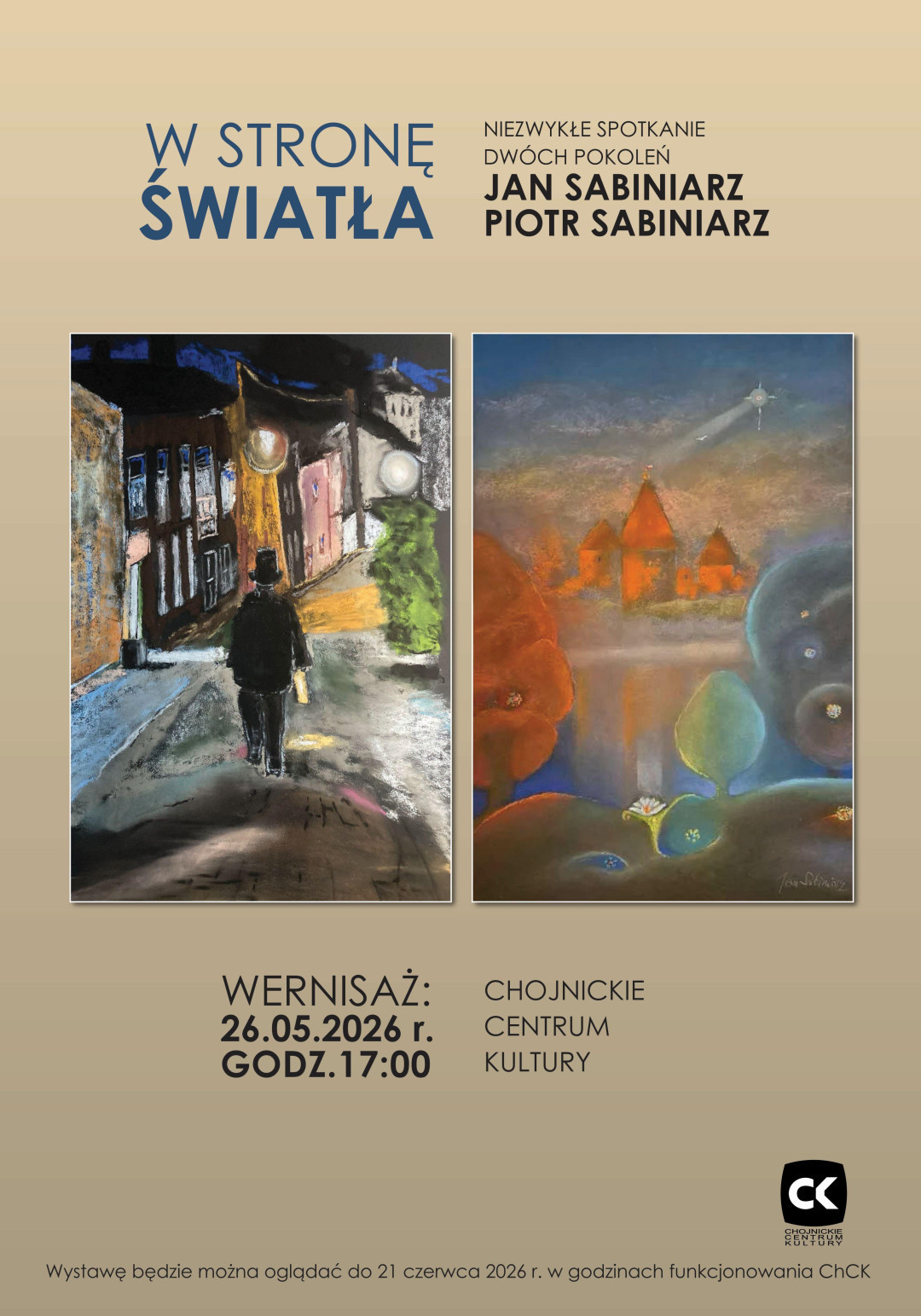 Wernisaż w Chojnickim Centrum Kultury. Swoje prace pokażą tu dziś (26.05) Jan i Piotr Sabiniarzowie