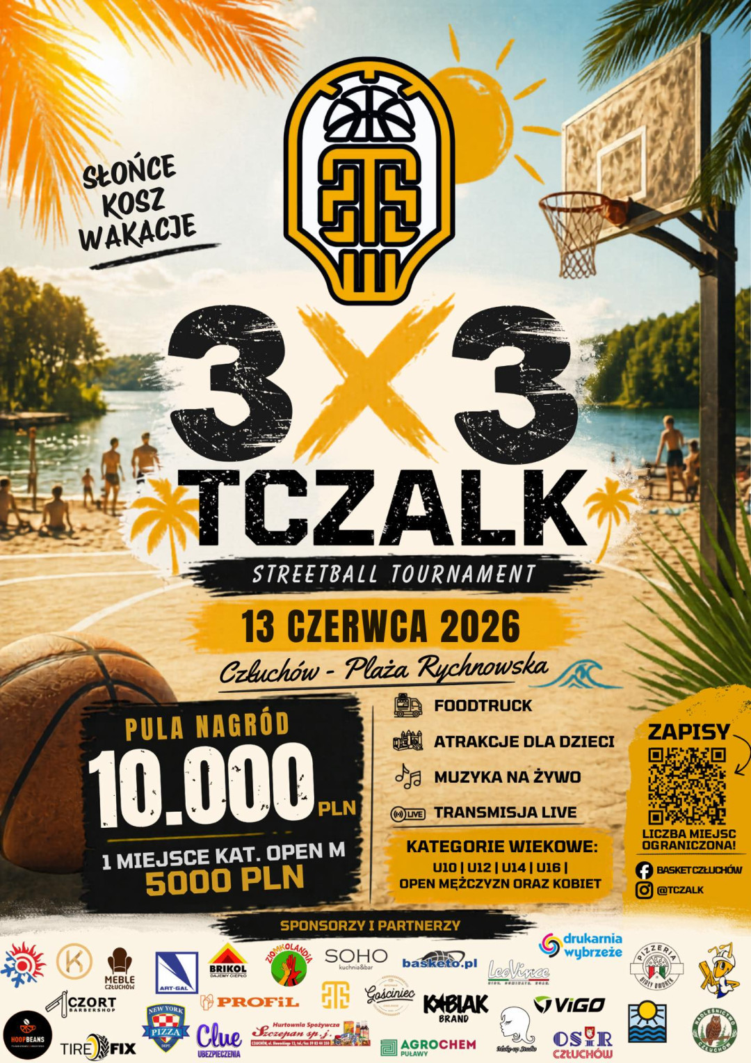 Jeden z największych turniej&oacute;w streetballowych odbędzie się w Człuchowie. Trwają zapisy do imprezy zaplanowanej na 13 czerwca