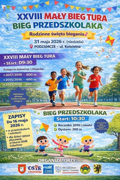 Bieg Tura po raz 33. w Człuchowie. W niedzielę (31.05) 200 zawodnik&oacute;w wybiegnie na ulice miasta