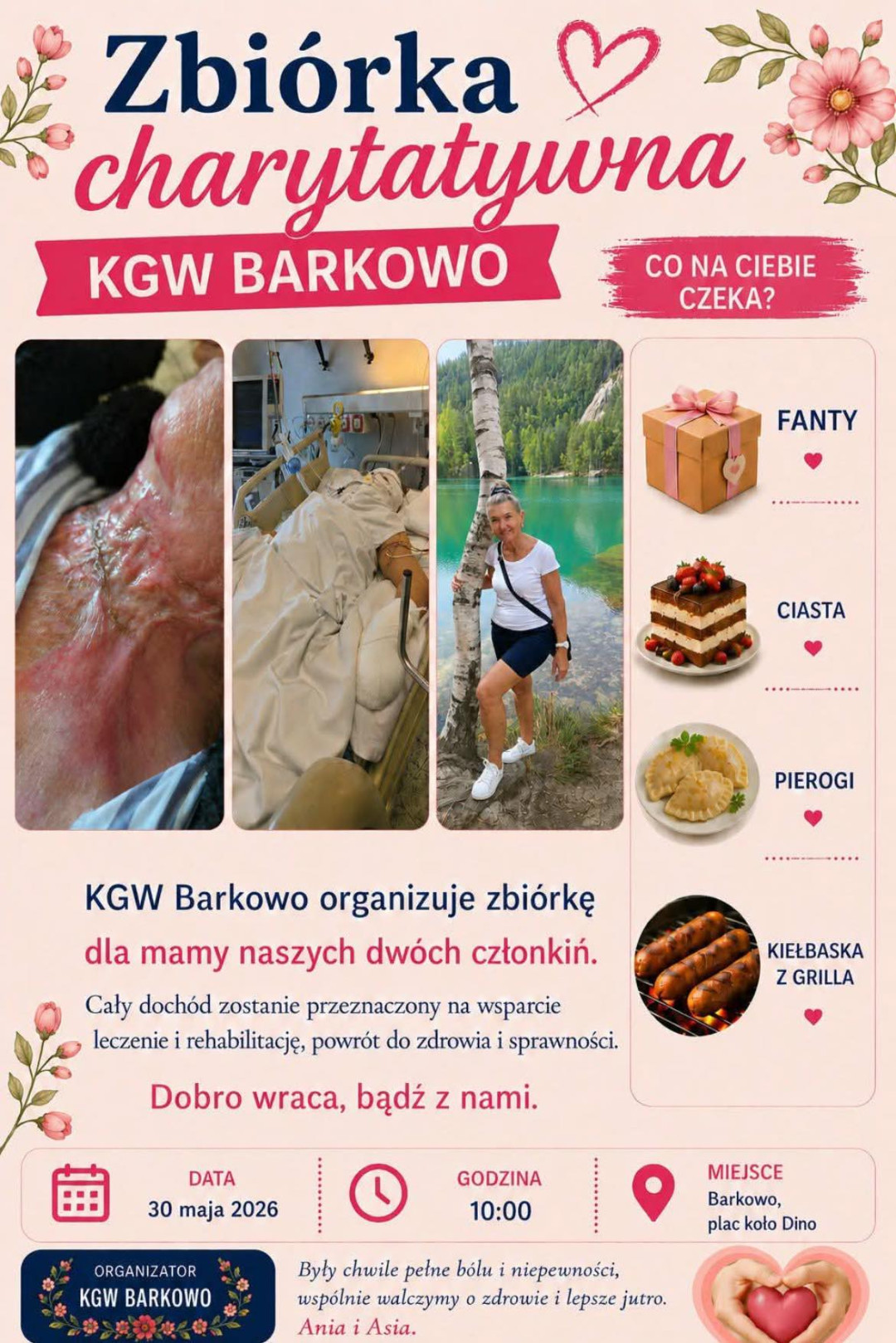 Chcą pom&oacute;c kobiecie poparzonej po wypadku. W sobotę (30.05) odbędzie się akcja charytatywna w Barkowie w gminie Człuch&oacute;w