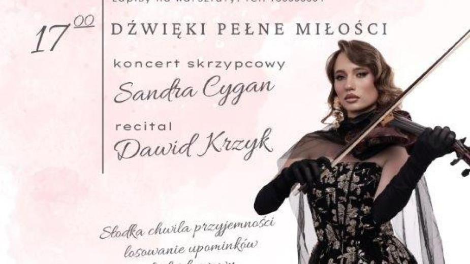 Miejsko - Gminny Ośrodek Kultury w Kamieniu Krajeńskim zaprasza dziś 24.05 na koncert z okazji Dnia Matki. Wystąpią najpierw Sandra Cygan, później Dawid Krzyk