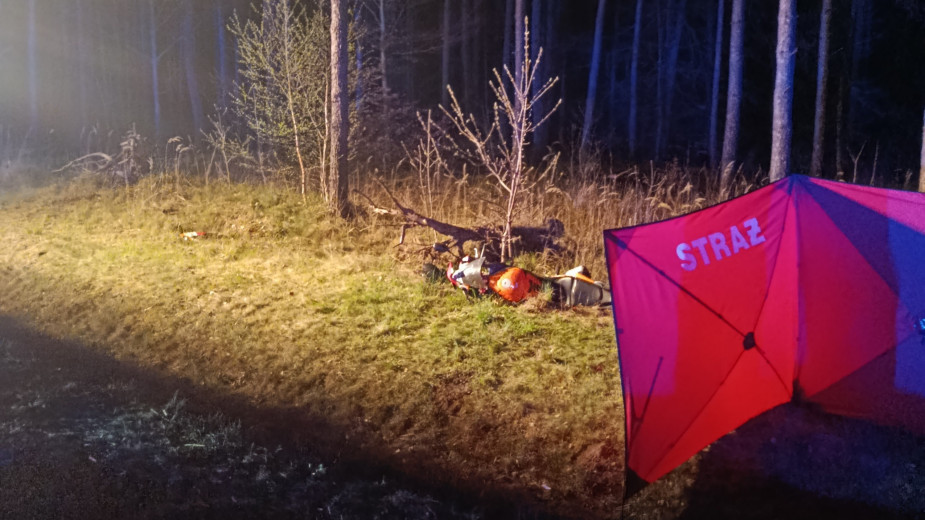 Nie żyje 25-letnia motocyklistka z gminy Rzeczenica. Śmiertelny wypadek na drodze wojewódzkiej nr 188 w gminie Człuchów FOTO, AKTUALIZACJA