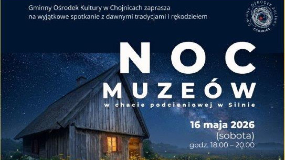 Noc Muzeów w chacie podcieniowej w Silnie. Wydarzenie dziś (16.05) o godz. 18.00
