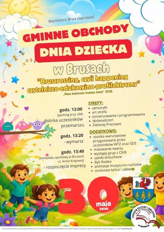 Gminne obchody Dnia Dziecka - ta impreza już dziś (30.05) w Brusach