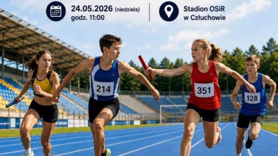 Duży mityng lekkoatletyczny w Człuchowie. Odbędą się tu Mistrzostwa Województwa i Wojewódzki Festiwal Sztafet