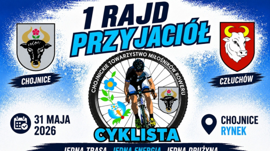 Trwają zapisy na I Rajd Przyjaciół. Cykliści przejadą trasę z Chojnic do Człuchowa oraz przez sąsiadujące gminy