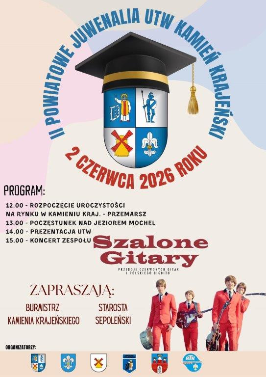 Jutro (2.06) już po raz drugi odbędą się Juwenalia Uniwersytet&oacute;w Trzeciego Wieku powiatu sępoleńskiego. Tym razem w Kamieniu Krajeńskim