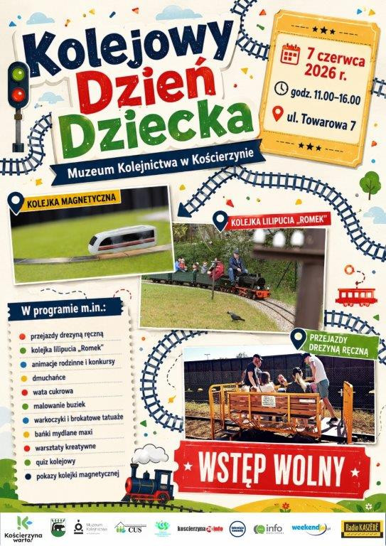 Będą animacje, konkursy i atrakcje związane z koleją. Tak zapowiada się Dzień Dziecka w Muzeum Kolejnictwa w Kościerzynie