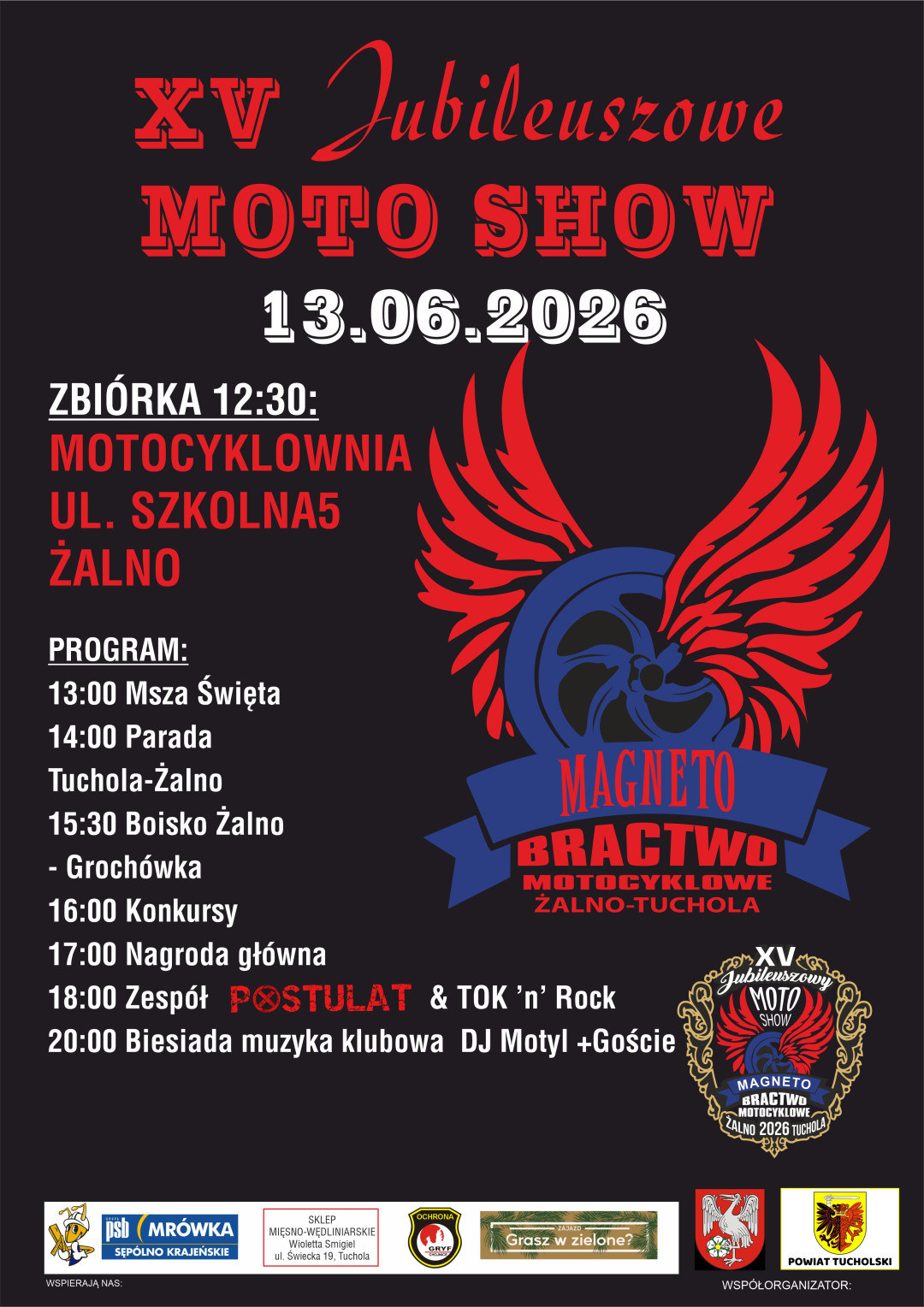 Bractwo Motocyklowe Magneto z Żalna otwiera sezon motorowy. W tym roku obchodzi 15-lecie istnienia