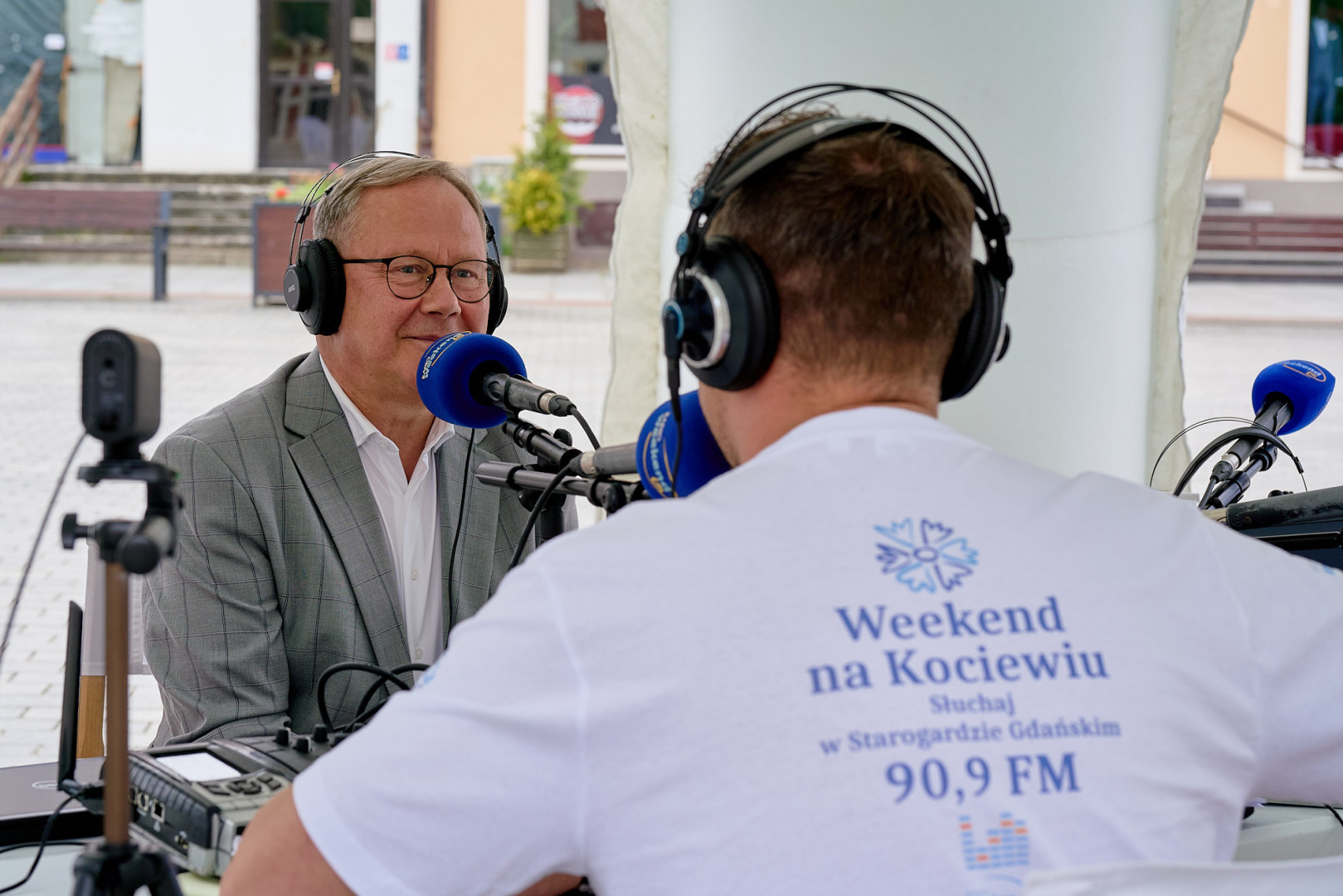 Weekend na Kociewiu. Nadawaliśmy na żywo z mobilnego studia na Rynku w Starogardzie Gdańskim (FOTO)