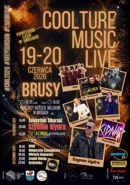 Rusza Coolture Music Live w Brusach. W trakcie dwudniowej imprezy na scenie pojawi się między innymi Szymon Wydra