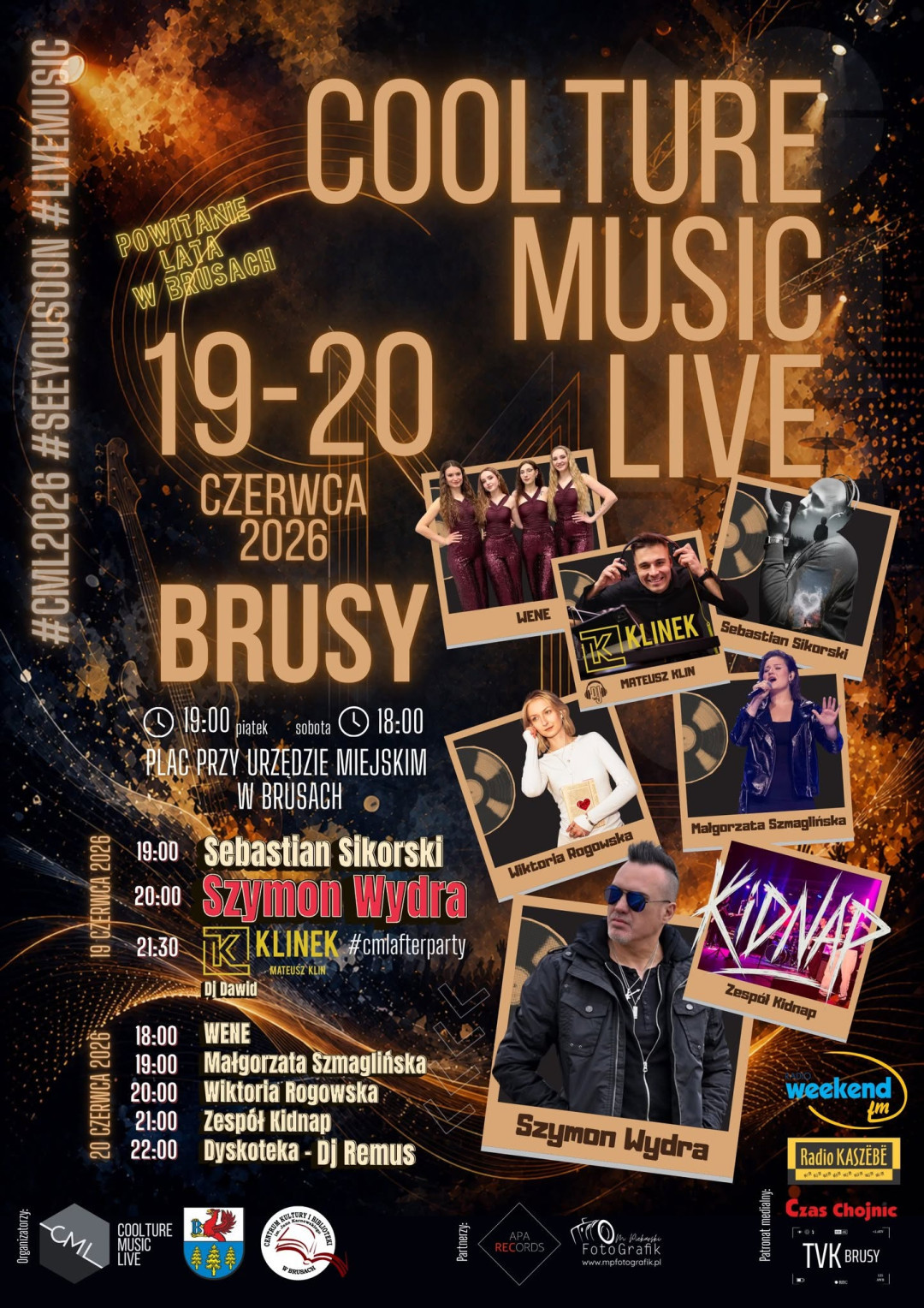 Szymon Wydra w Brusach! Rusza COOLTURE MUSIC LIVE. Posłuchaj rozmowy z organizatorami i liderem Carpe Diem.