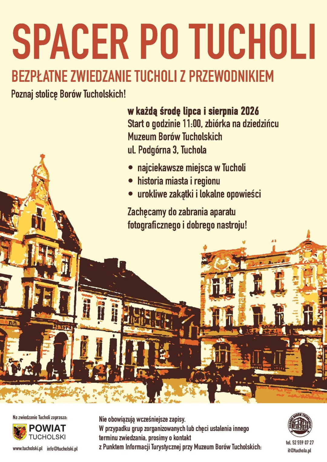 Muzeum Bor&oacute;w Tucholskich zaprasza na wakacyjne spacery po Tucholi z przewodnikiem