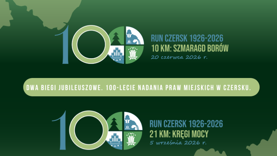 Trwają zapisy do dwóch biegów z okazji 100-lecia praw miejskich Czerska. Jeden odbędzie się w czerwcu w Ostrowitem, a drugi na trasie z Odrów do Czerska
