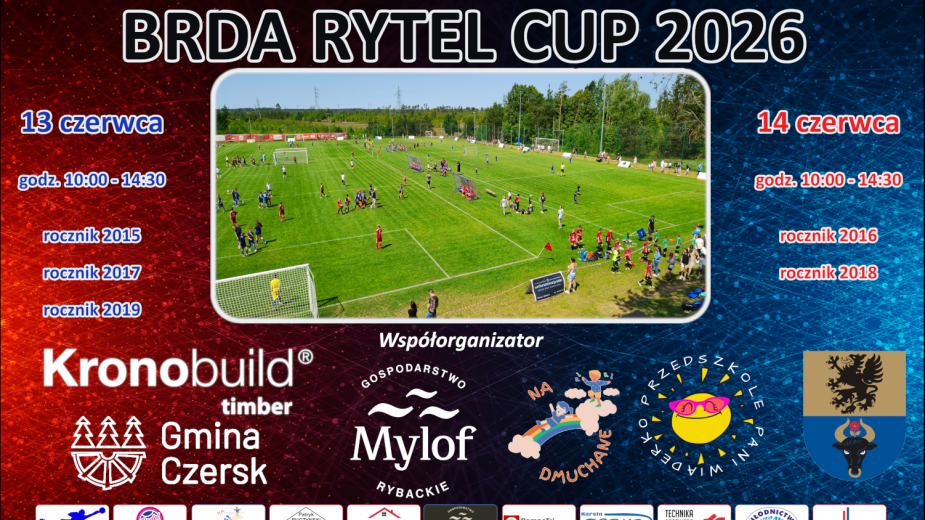 Dwa dni rywalizacji, pięć roczników i 48 drużyn. W ten weekend odbędzie się turniej piłkarski Brda Rytel Cup