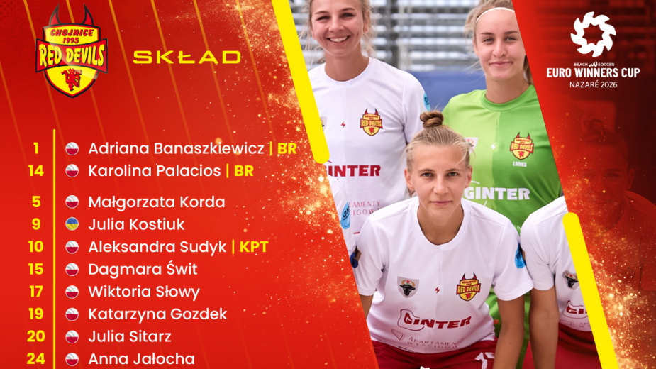 Red Devils Ladies znów zagrają w beachsoccerowej Lidze Mistrzyń w Portugalii