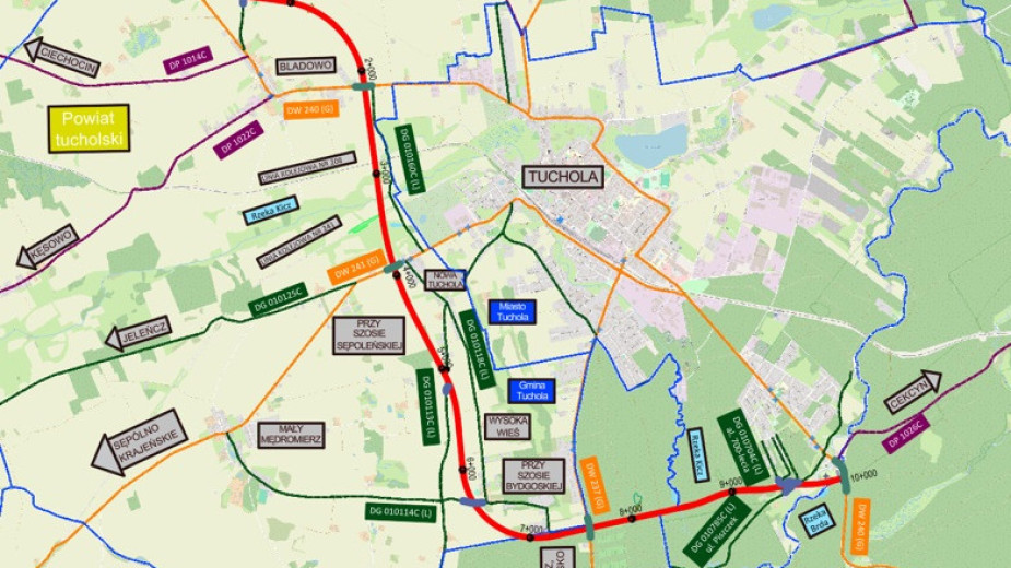 Kończą się powoli prace projektowe obwodnicy Tucholi. Przygotowywany jest wniosek o pozwolenie na budowę ROZMOWA