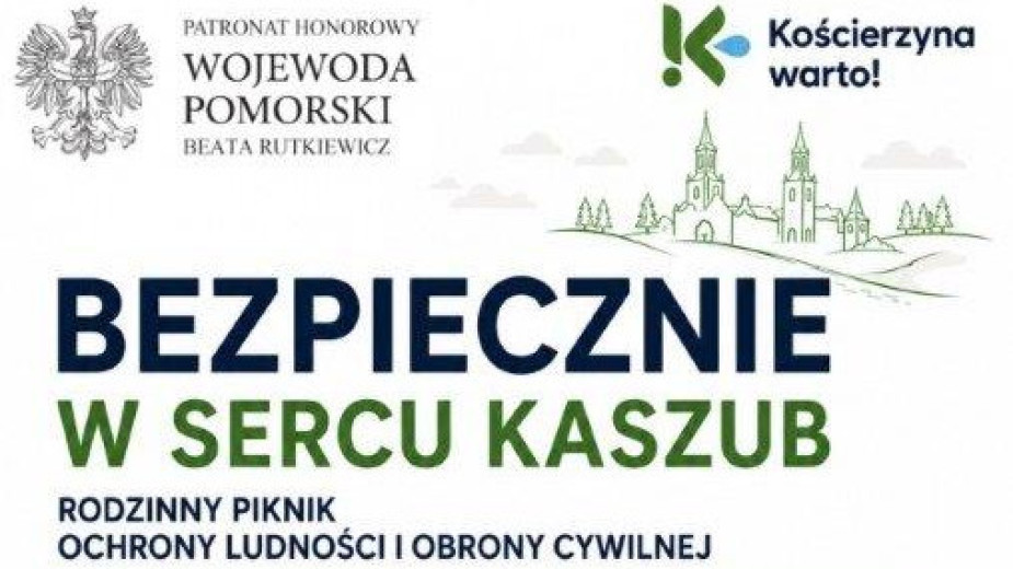 Jutro (13.06.) w Kościerzynie odbędzie się rodzinny piknik "Bezpiecznie w Sercu Kaszub"