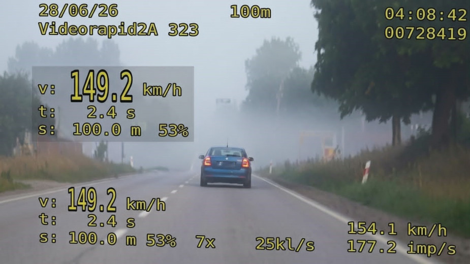 Pędziła skodą prawie 150km/h na dozwolonej 90-tce. 20-latka zatrzymana przez kościerskich policjantów dostała mandat i straciła prawo jazdy