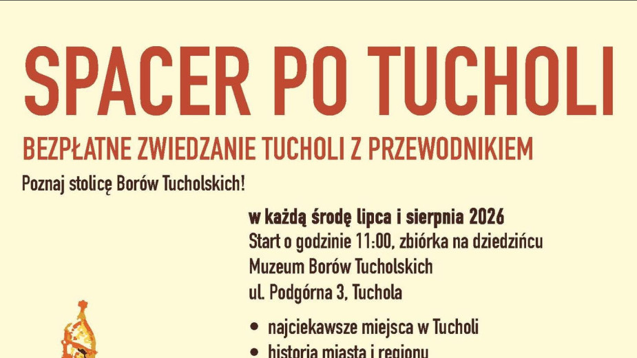 Muzeum Borów Tucholskich zaprasza na wakacyjne spacery po Tucholi z przewodnikiem