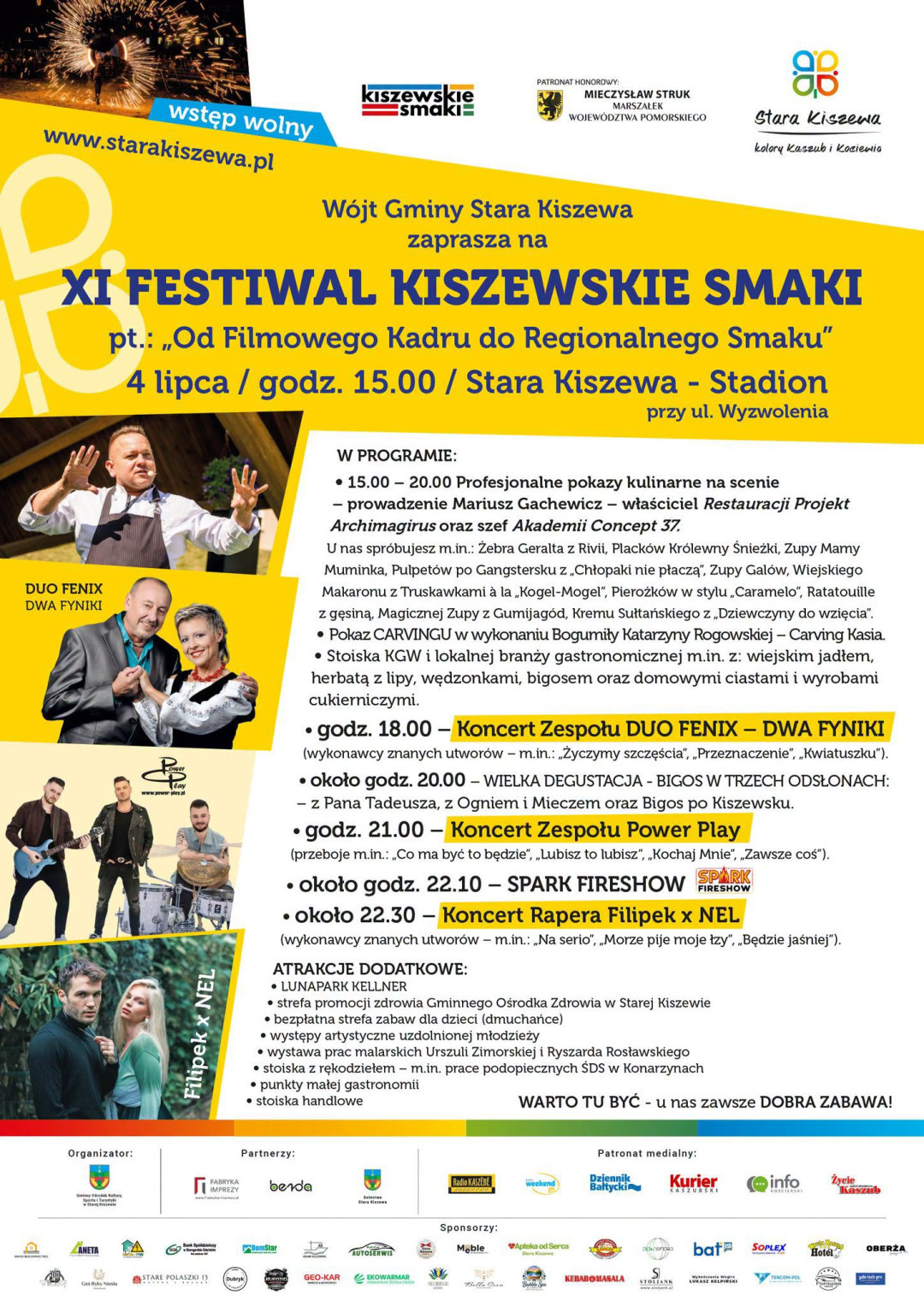 W najbliższą sobotę (4.07.) w Starej Kiszewie odbędzie się 11. już Festiwal Kiszewskie Smaki