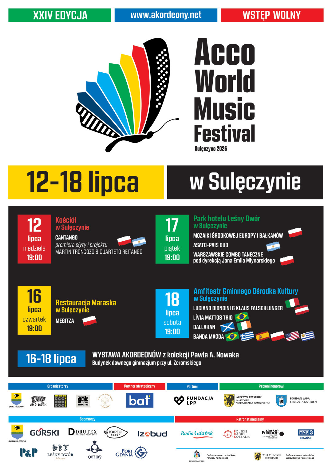 Jutro (12.07.) w Sulęczynie, w powiecie kartuskim rozpoczyna się Acco World Music Festival