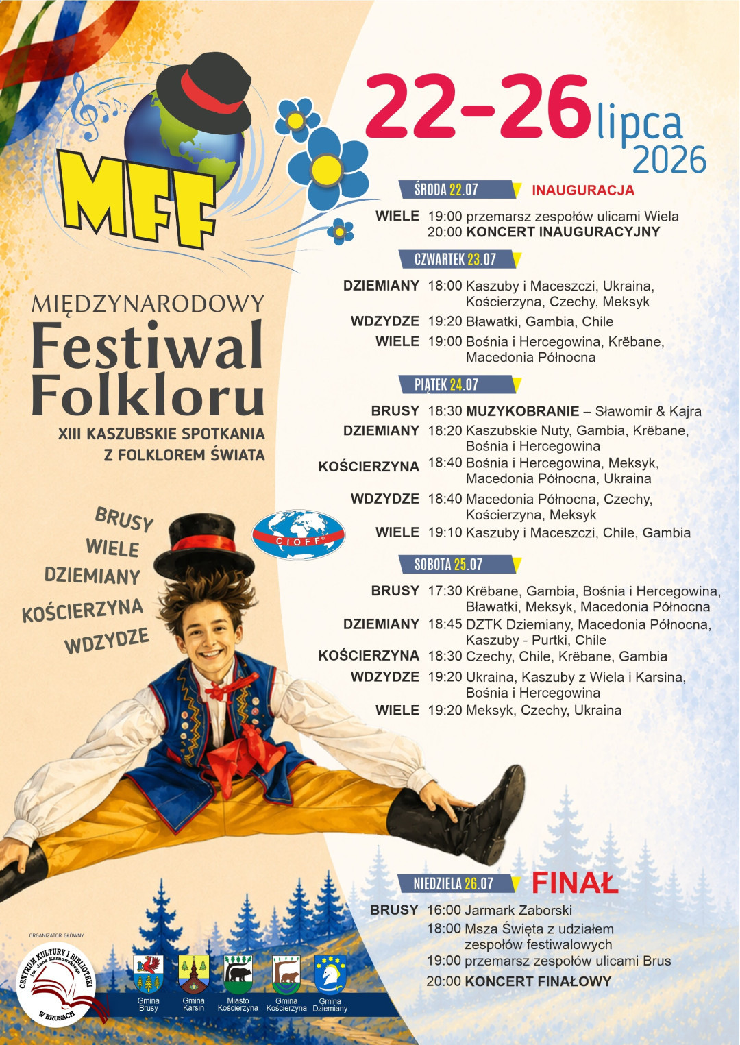 Rozpocznie się w Wielu, a zakończy w Brusach - w środę 22 lipca rusza Międzynarodowy Festiwal Folkloru (ROZMOWA)