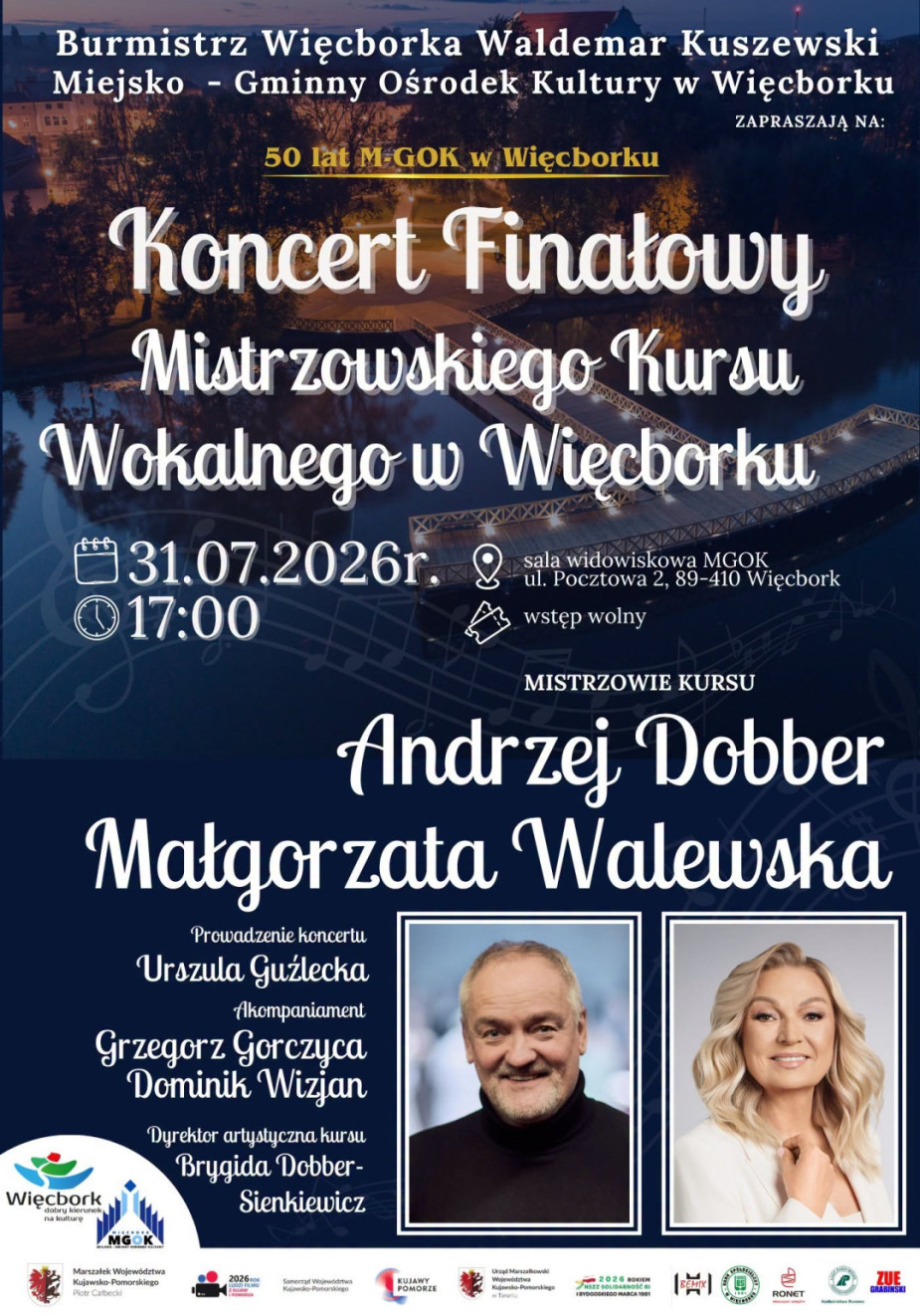 Kończy się sz&oacute;sta już edycja Mistrzowskiego Kursu Wokalnego w Więcborku. W piątek 31 lipca koncert finałowy (FOTO, ROZMOWA)