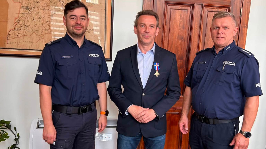 Starosta chojnicki z Medalem 35-lecia NSZZ Policjantów
